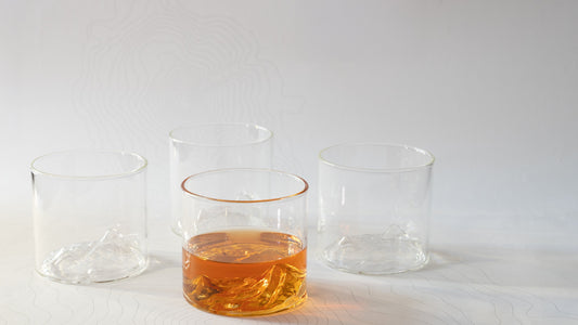 4x Set Ararat Sipping Glass | The Gagat Entertainer's Set | Handmade Artisan Whiskey and Brandy Glass | Premium Drinking Glass