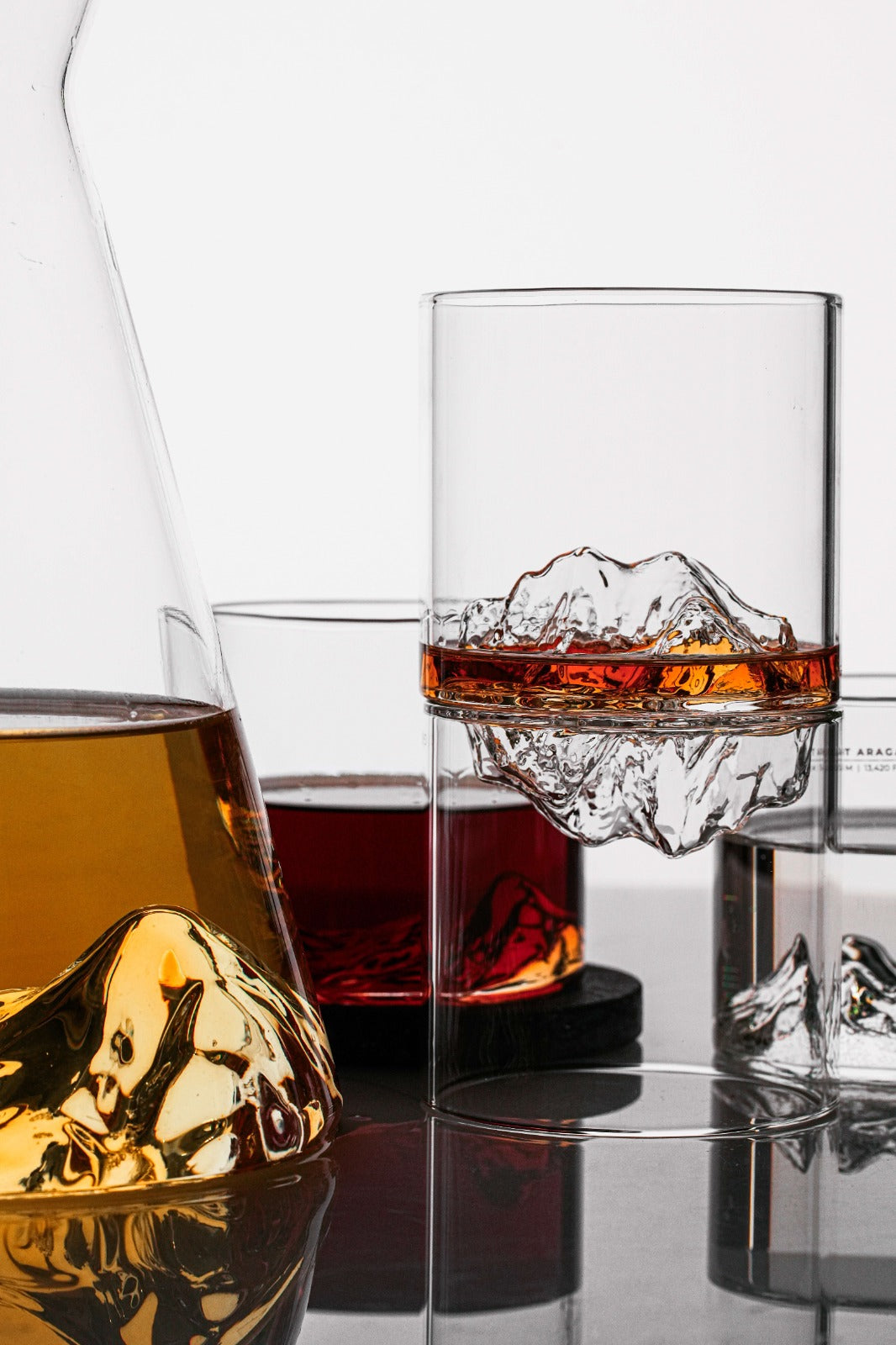Mountains of Armenia Collection – Set of 3 Mountain Glasses - Ararat, Khustup, Aragats