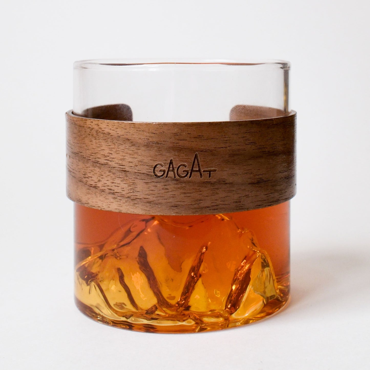 GAGAT Khustup Glass + Wooden Sleeve Set